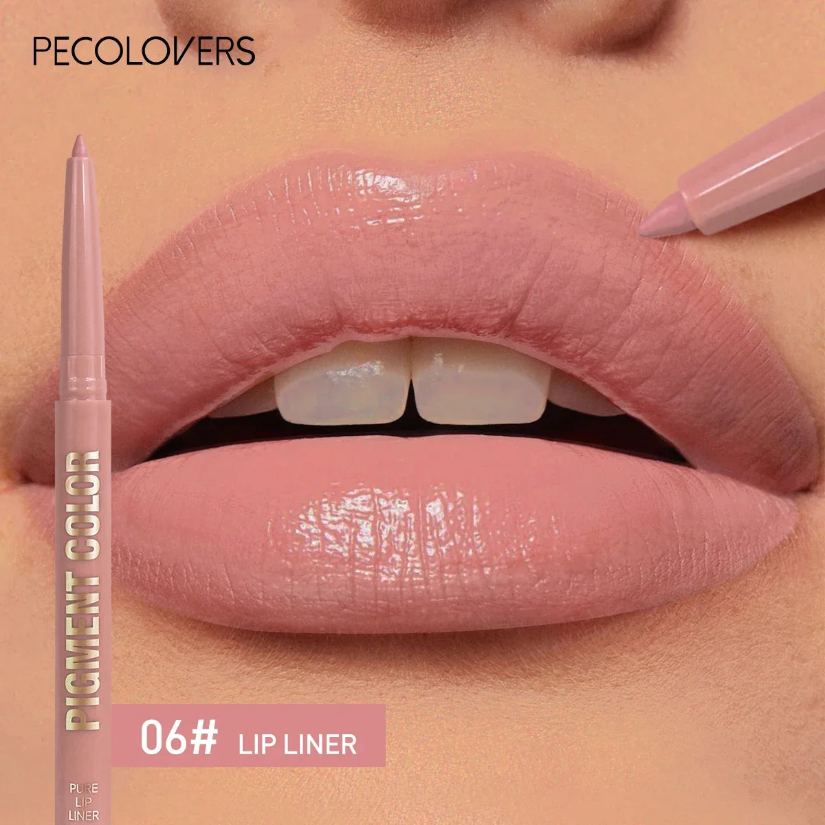 12 Color Lip Enriching Lipliner Lip Moisturizing Three-Dimensional Fitting Light Thin Silky and Clear Lip Liner