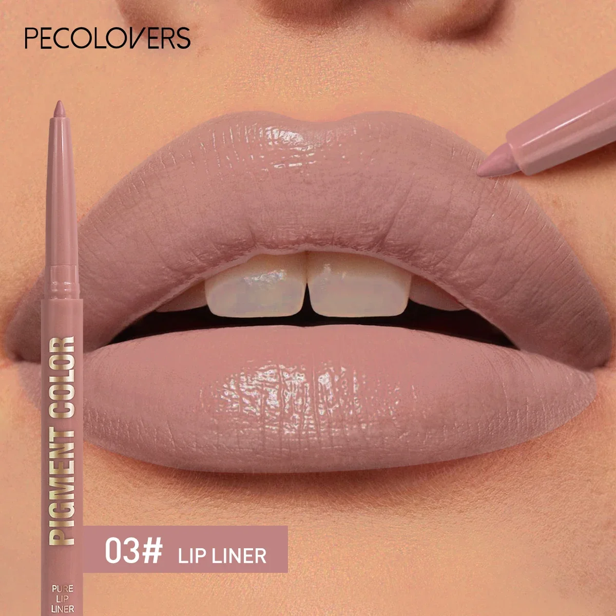 12 Color Lip Enriching Lipliner Lip Moisturizing Three-Dimensional Fitting Light Thin Silky and Clear Lip Liner