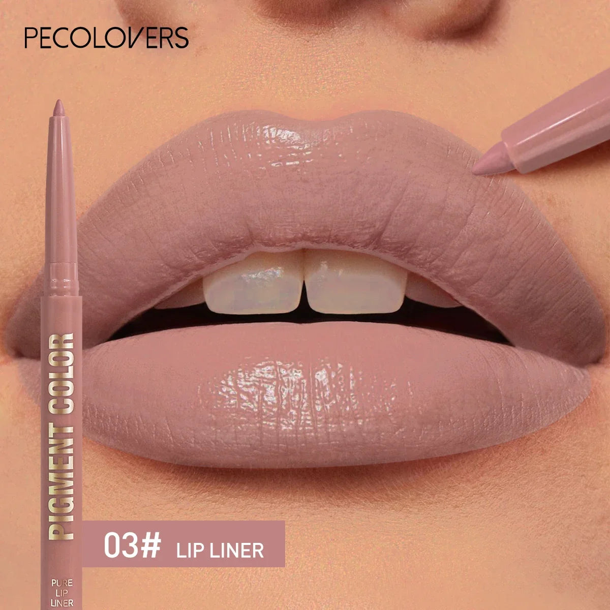 12 Color Lip Enriching Lipliner Lip Moisturizing Three-Dimensional Fitting Light Thin Silky and Clear Lip Liner