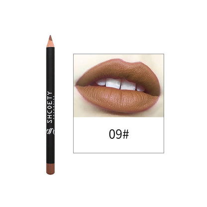12PCS Lip Liner Set, Highly-Pigmens