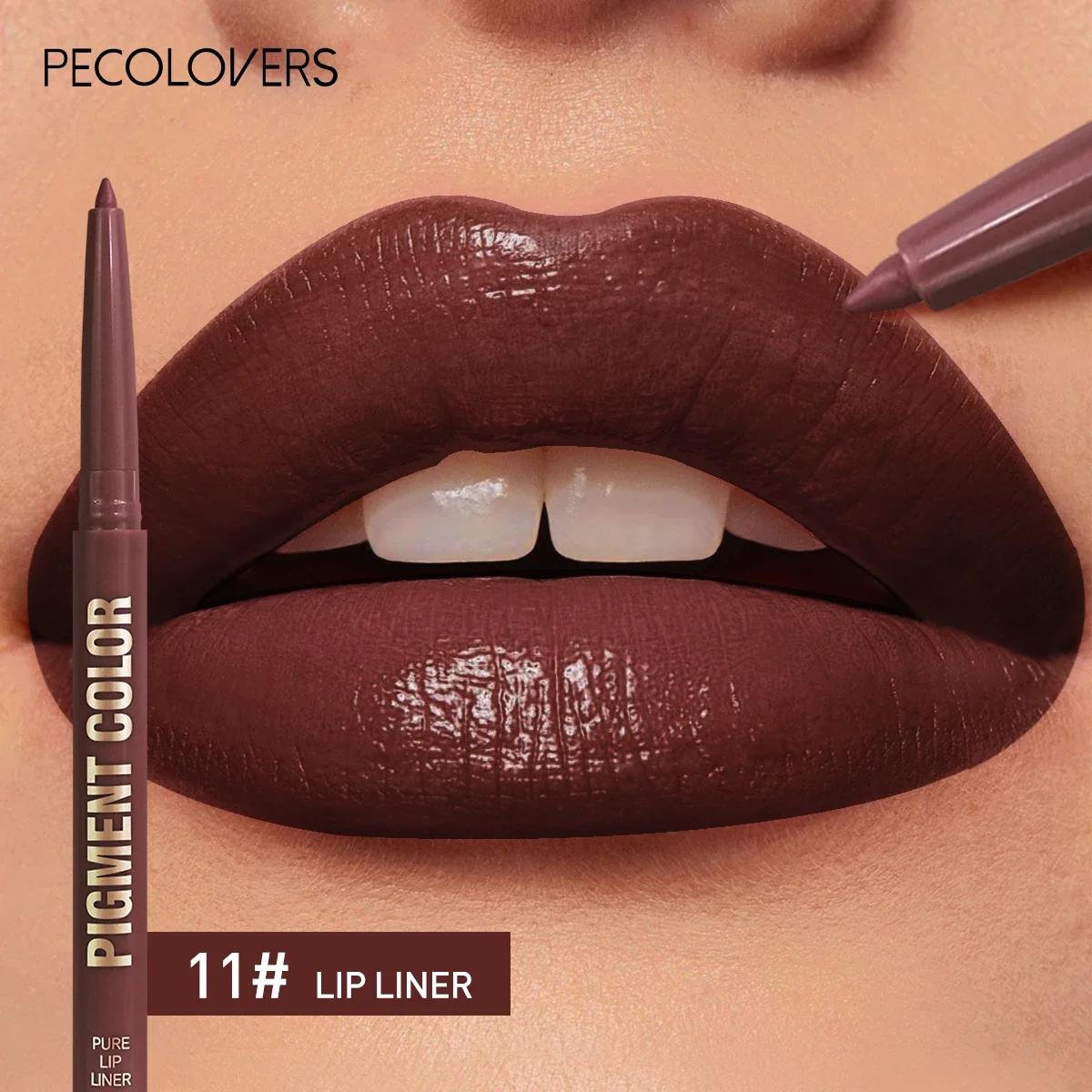 12 Color Lip Enriching Lipliner Lip Moisturizing Three-Dimensional Fitting Light Thin Silky and Clear Lip Liner