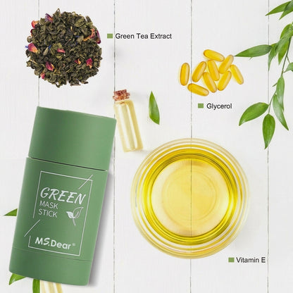Green Tea Purifying Clay Stick Mask for Blackhead Remover Deep Clean Pore