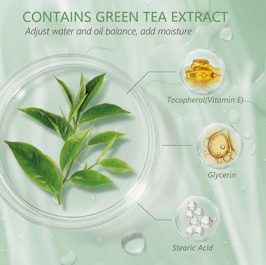 Green Tea Purifying Clay Stick Mask for Blackhead Remover Deep Clean Pore