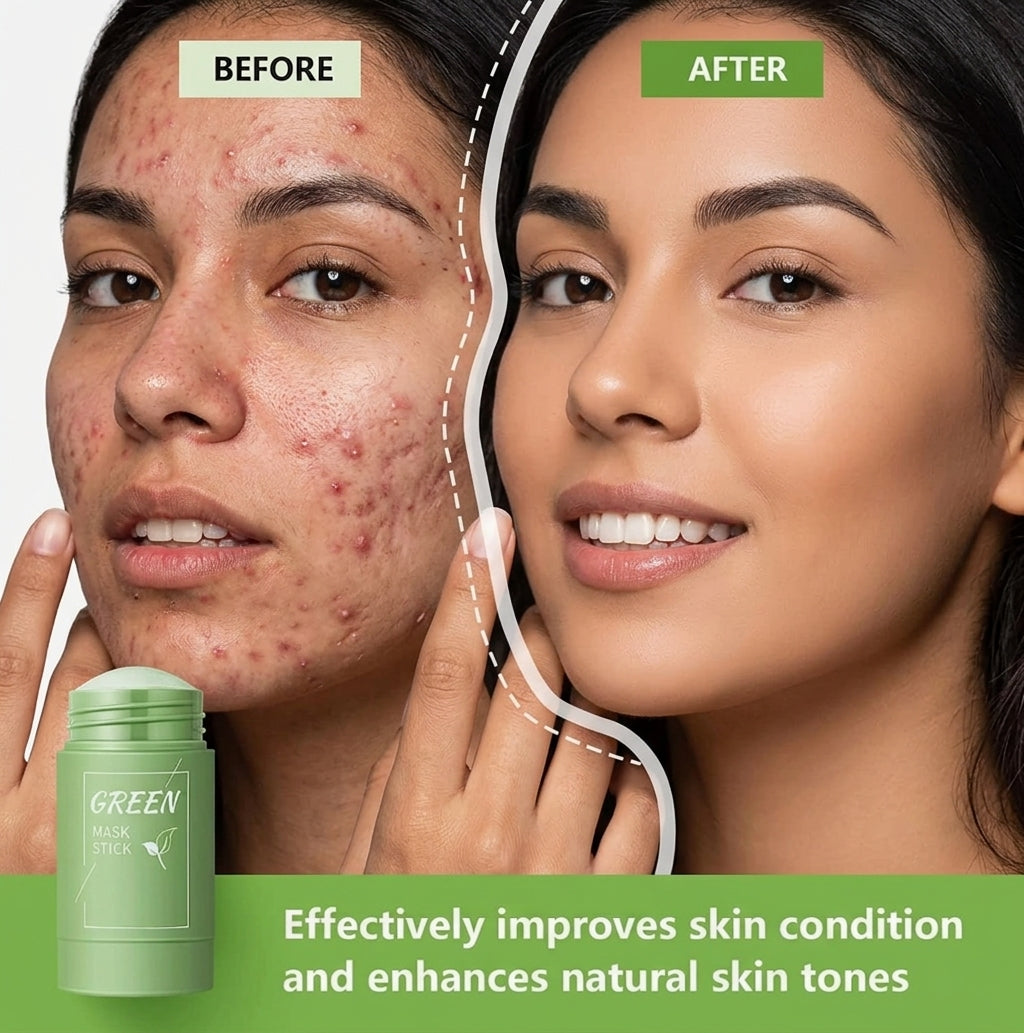 Green Tea Purifying Clay Stick Mask for Blackhead Remover Deep Clean Pore