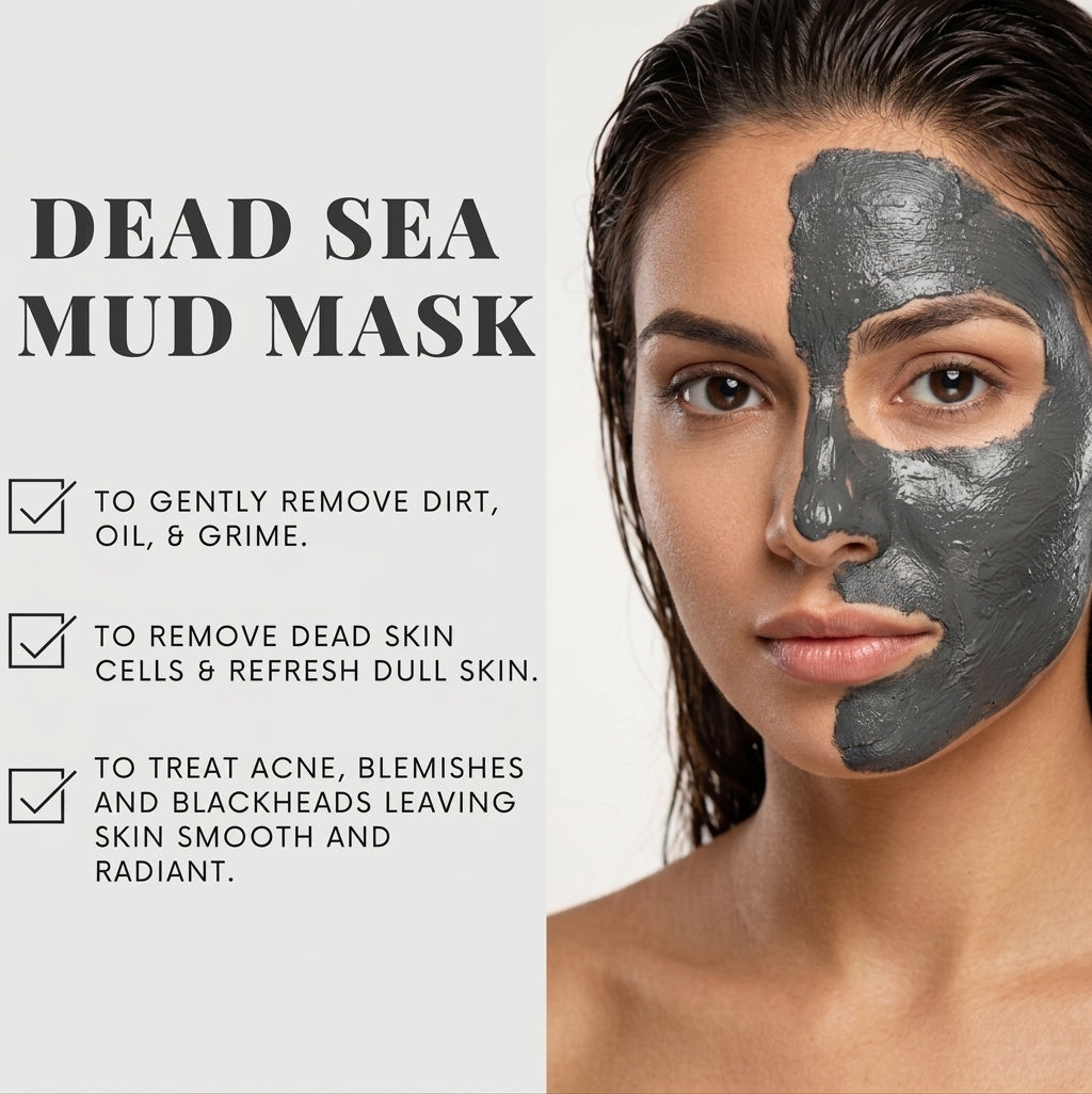 Dead Sea Mud Mask Deep Skin Cleanser Facial Black Mask Purifying Pore Minimizer