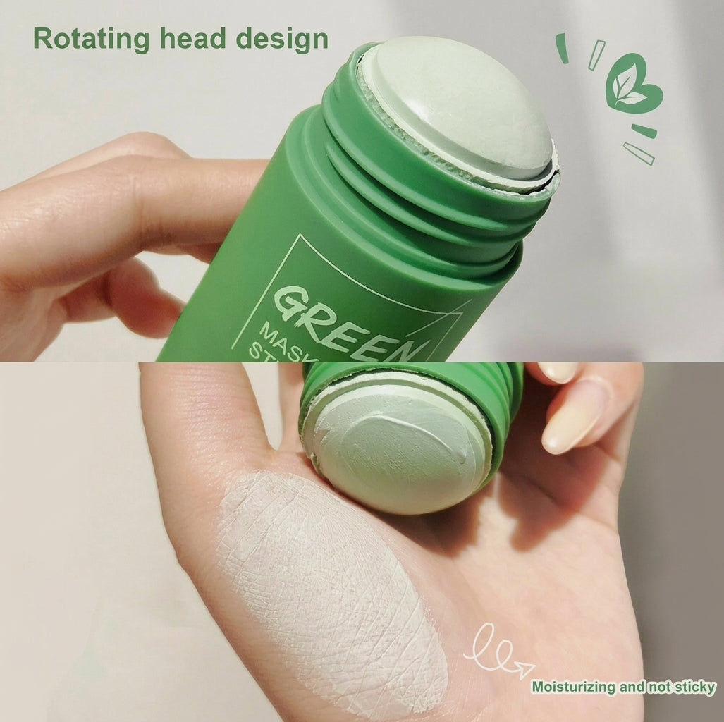 Green Tea Purifying Clay Stick Mask for Blackhead Remover Deep Clean Pore