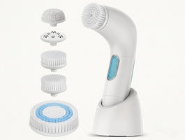 Etereauty 5-In-1 Electric Facial Cleansing Brush Face Body Exfoliating Scrubber