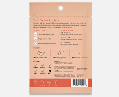 Rael Miracle Patch Microcrystal Vitamin C Dark Spot Cover, Post Acne (9 Count)