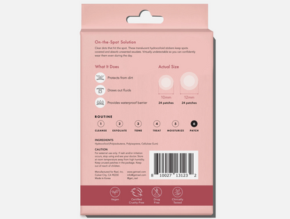 Rael Hydrocolloid Pimple Patches, Acne Patch Invisible Spot Cover (96 Count)