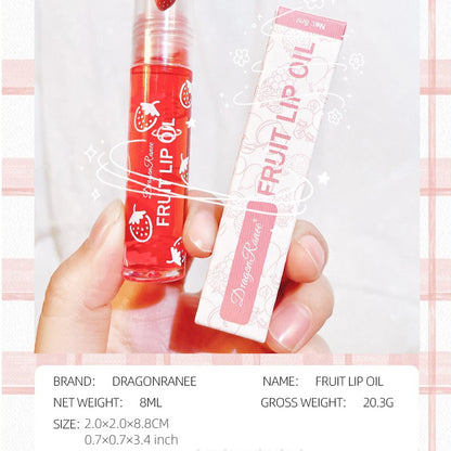 Roll-On Lip Oil Moisturizing Lip Balm Liquid Nourishing Lip Oil Colorless Transparent Fruit Lip Oil New Valentine'S Day Gift Lip Balm