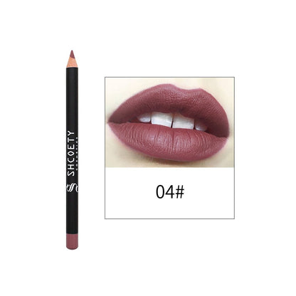 12PCS Lip Liner Set, Highly-Pigmens