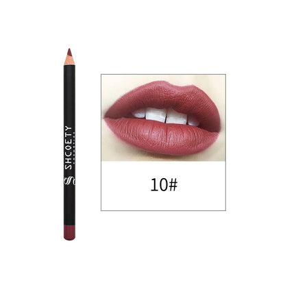 12PCS Lip Liner Set, Highly-Pigmens